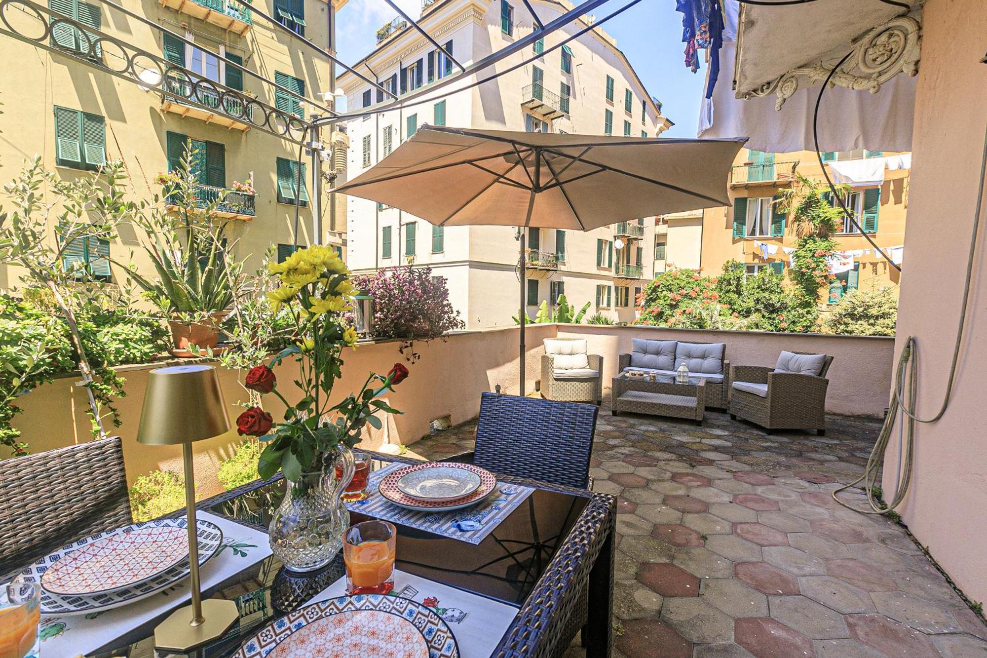 ジェノヴァSole, Terrazza, Centro Citta E Wi-Fi Veloce!アパートメント エクステリア 写真